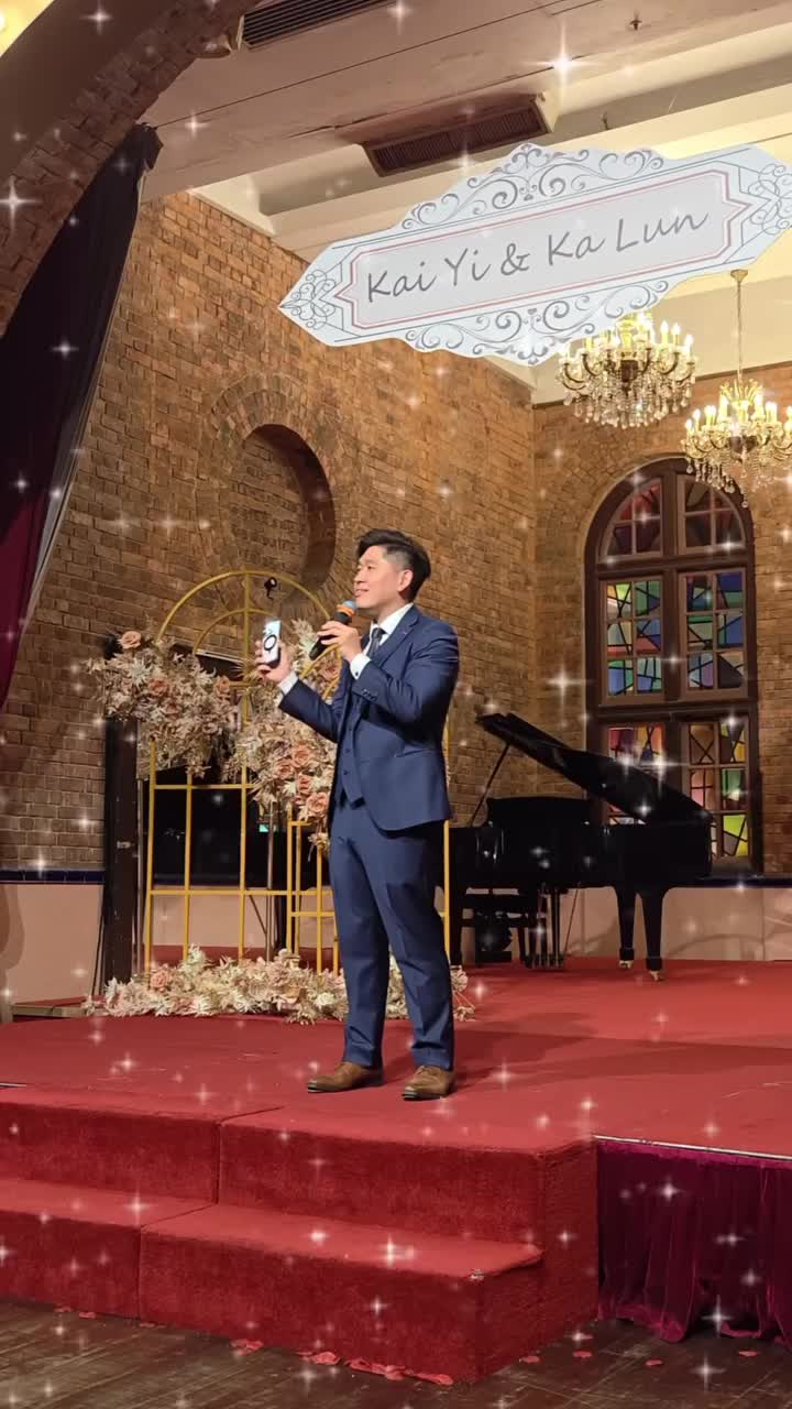 Harry hosting Stephanie & Ka Lun’s wedding